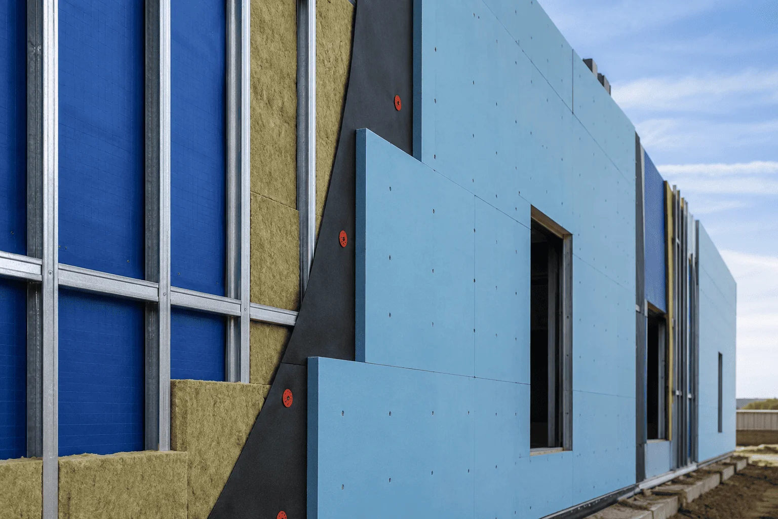 Wall Insulation on a commercial or industrial facility